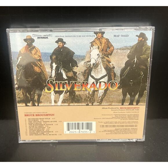 Silverado Original Motion Picture Movie Soundtrack CD Bruce Broughton Intrada - Picture 2 of 3